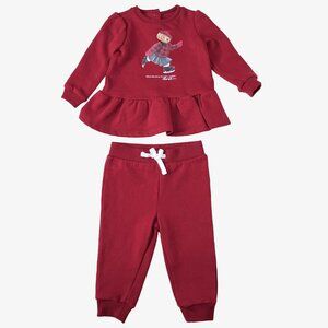 Ralph Lauren – Polo Bear Fleece Sweatshirt & pants Set (Size 12 months)